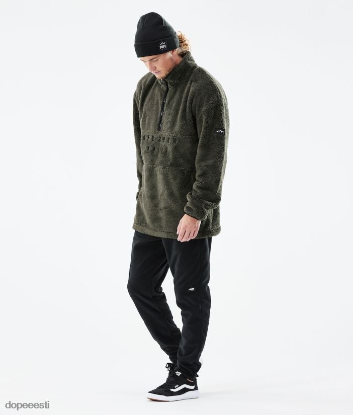 Dope Snow Eesti - mehed kuhjaga 2021 fliis kampsun Dope oliiviroheline B62VTF328