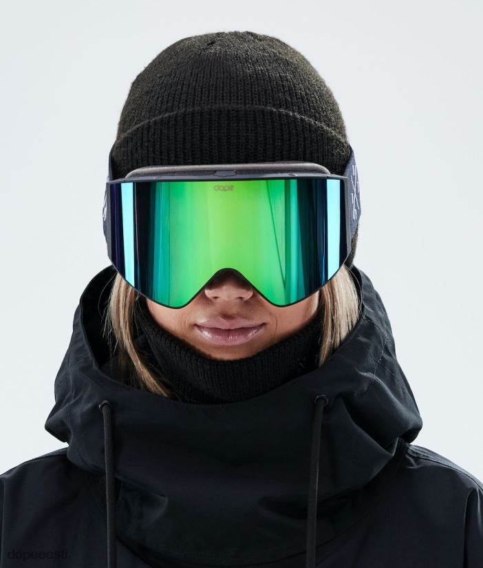Dope Snow Eesti -sight 2021 suusaprillid Dope must/roheline peegel B62VTF258