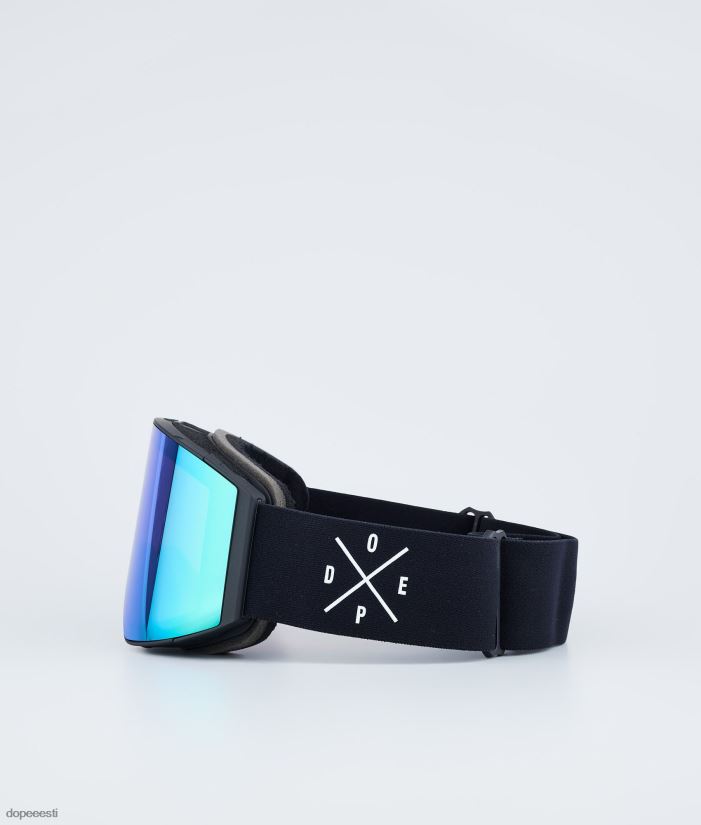 Dope Snow Eesti -sihikuga suusaprillid Dope must musta rohelise peegliga B62VTF254