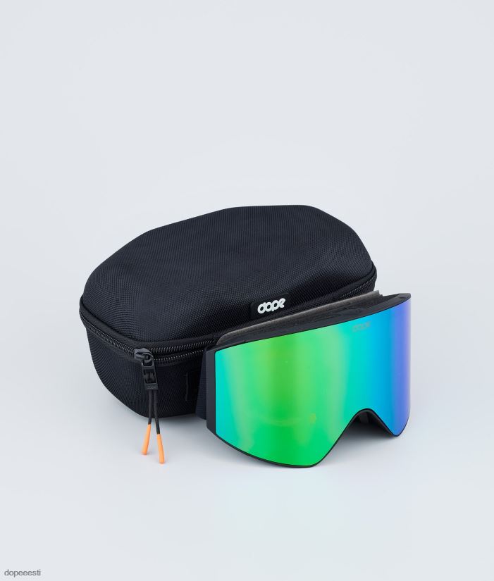 Dope Snow Eesti -sihikuga suusaprillid Dope must musta rohelise peegliga B62VTF254