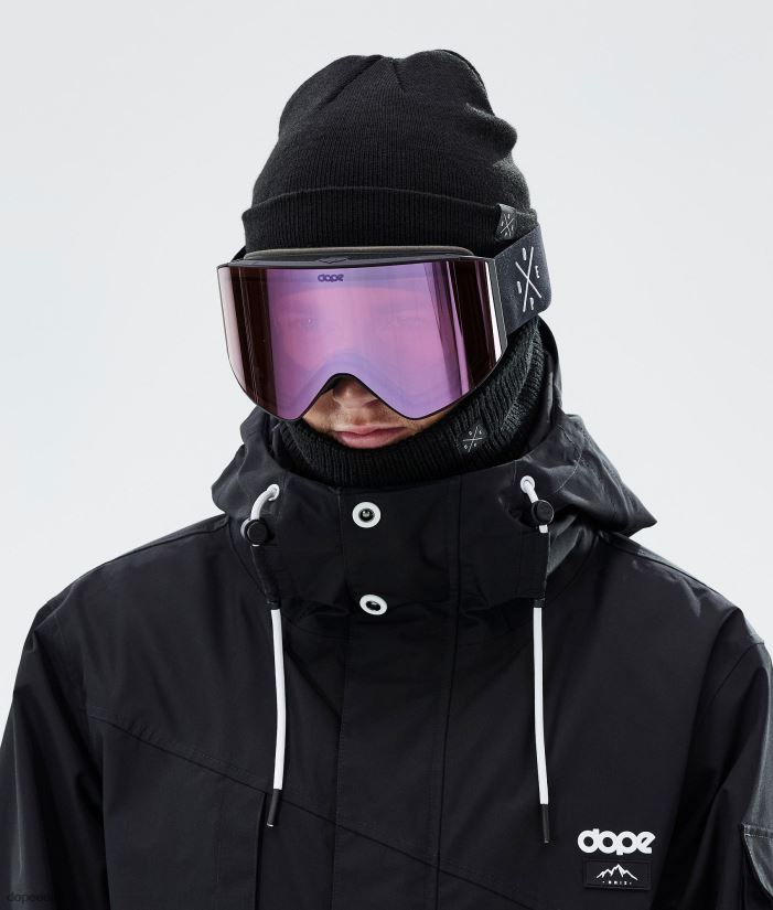 Dope Snow Eesti -sihikuga suusaprillid Dope must musta roosa peegliga B62VTF255