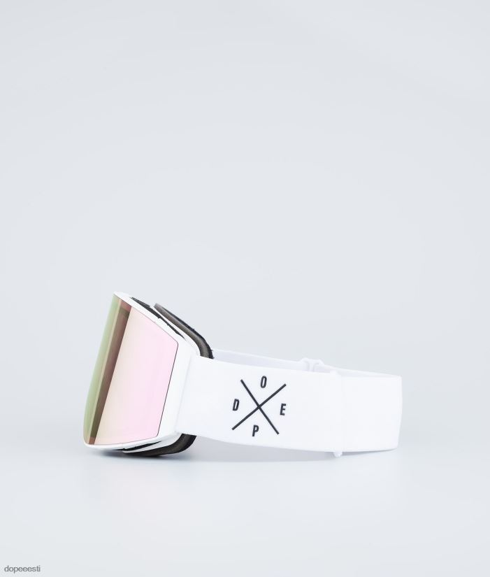 Dope Snow Eesti -sihikuga suusaprillid Dope valge šampanjapeegliga valge B62VTF257