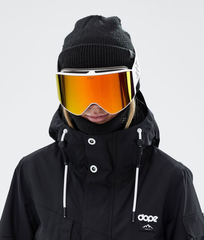 Dope Snow Eesti -sihikuga suusaprillid Dope valge valge punase peegliga B62VTF256