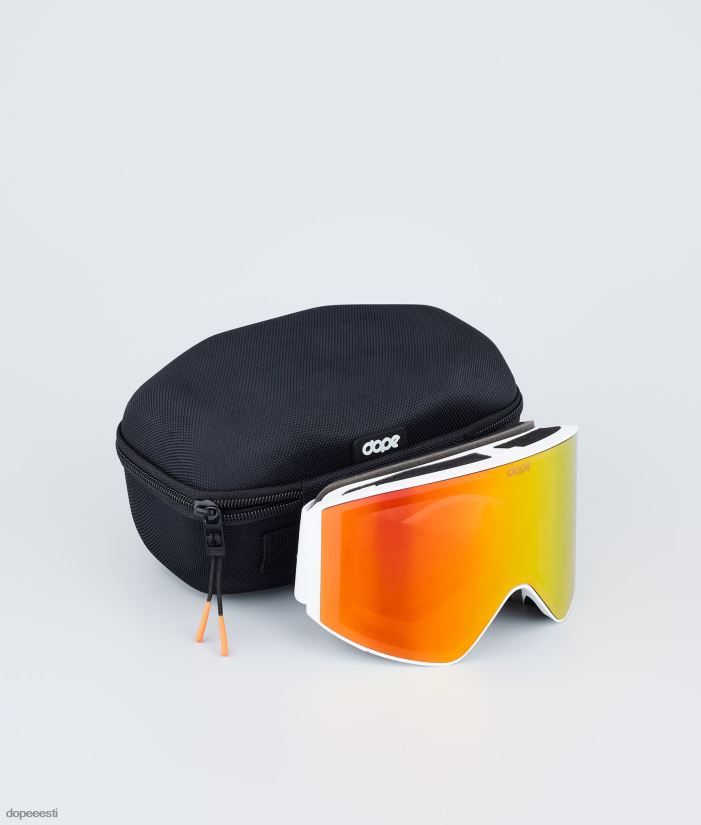 Dope Snow Eesti -sihikuga suusaprillid Dope valge valge punase peegliga B62VTF256