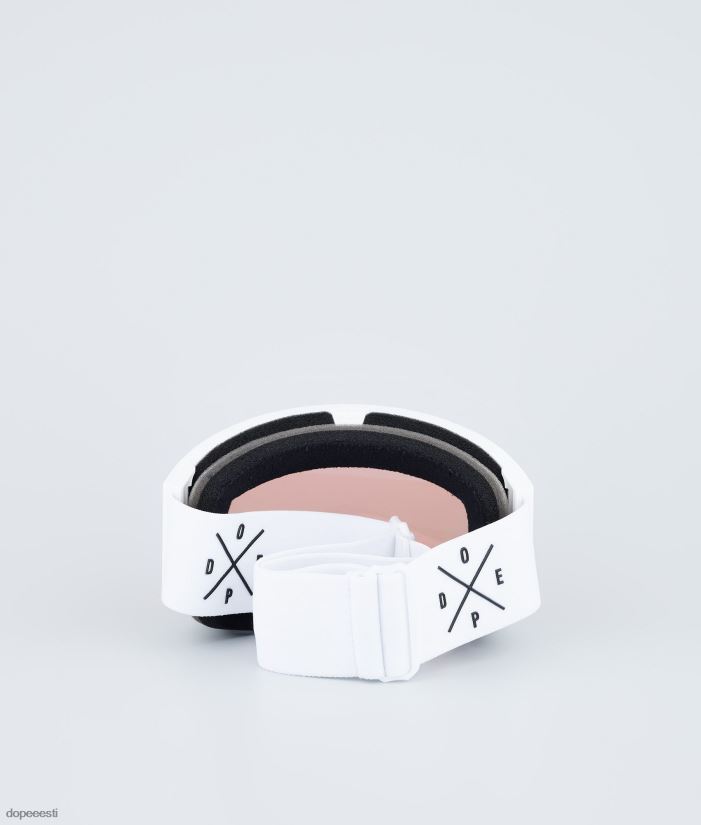 Dope Snow Eesti -sihikuga suusaprillid Dope valge valge roosa peegliga B62VTF260