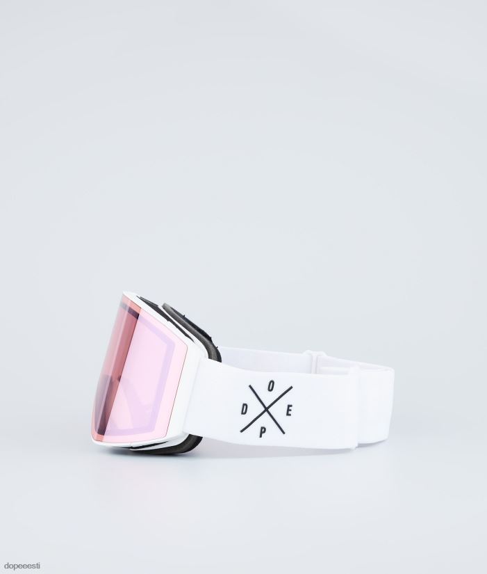 Dope Snow Eesti -sihikuga suusaprillid Dope valge valge roosa peegliga B62VTF260