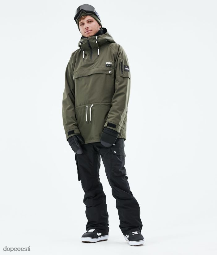 Dope Snow Eesti - mehed annok 2021 lumelaua jope Dope oliiviroheline B62VTF82