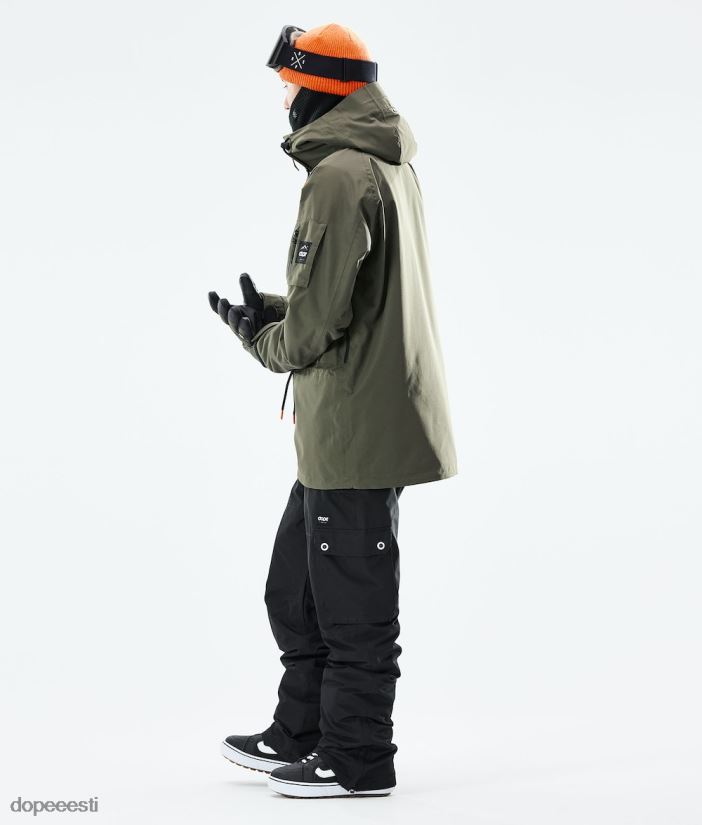 Dope Snow Eesti - mehed annok 2021 lumelaua jope Dope oliiviroheline/must B62VTF145