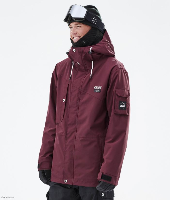 Dope Snow Eesti - mehed osav lumelaua jope Dope Burgundia B62VTF34