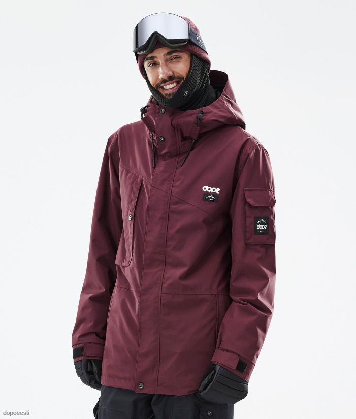 Dope Snow Eesti - mehed osav lumelaua jope Dope don Burgundia B62VTF33
