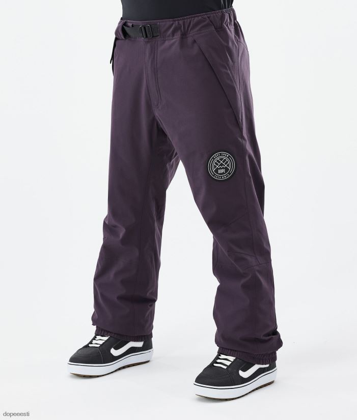 Dope Snow Eesti - mehed blizzard lumelauapüksid Dope tume sirel B62VTF205