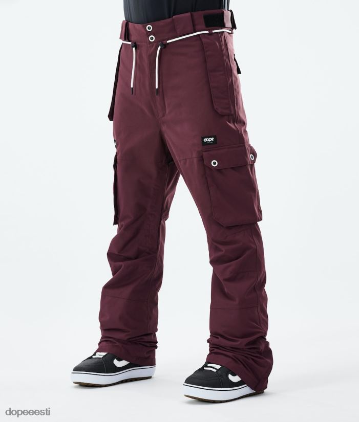 Dope Snow Eesti - mehed ikoonilised 2021. aasta lumelauapüksid Dope Burgundia B62VTF201