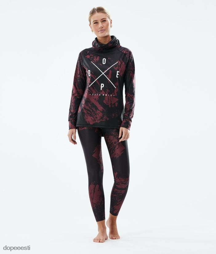 Dope Snow Eesti - naised snuggle w aluskihi peal Dope 2x-up värvi Burgundia B62VTF845