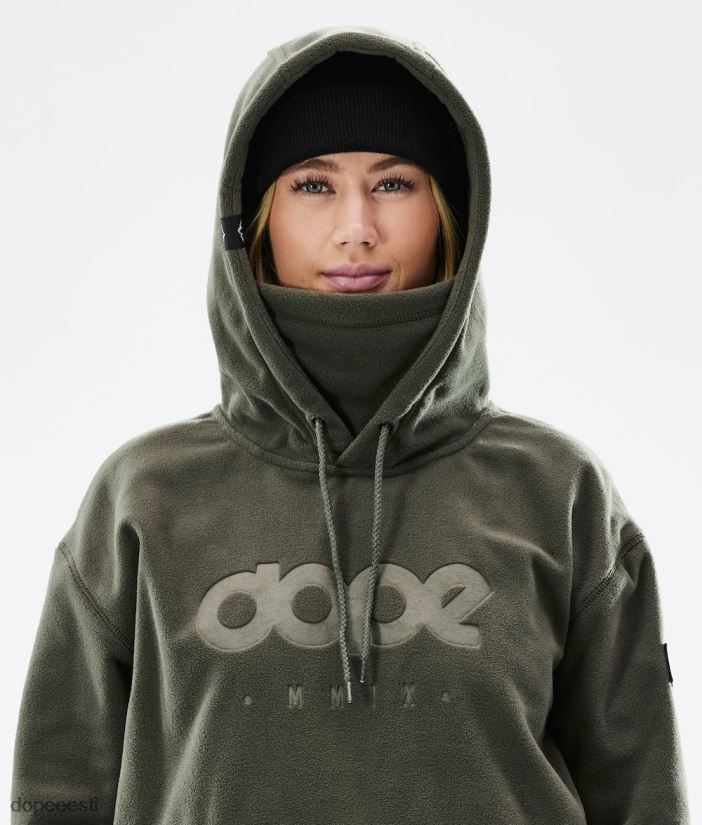 Dope Snow Eesti - naised hubane ii w 2021 fliisist kapuuts Dope oliiviroheline B62VTF803