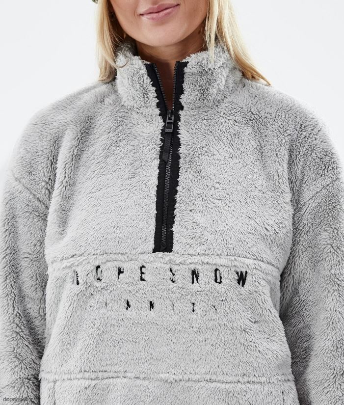 Dope Snow Eesti - naised kuhjaga fliisist kampsun Dope helehall B62VTF798
