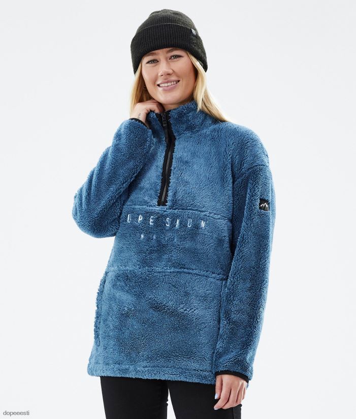 Dope Snow Eesti - naised kuhjaga fliisist kampsun Dope sinine teras B62VTF819