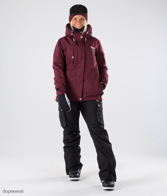 Dope Snow Eesti - naised adept w 2019 lumelaua jope Dope Burgundia B62VTF647