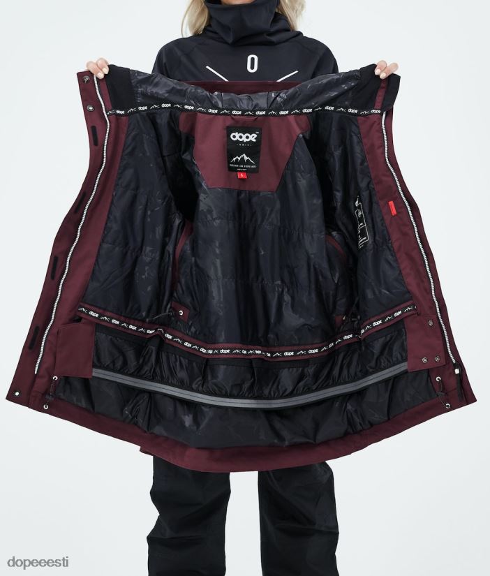 Dope Snow Eesti - naised adept w 2021 lumelaua jope Dope Burgundia B62VTF571