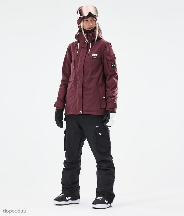 Dope Snow Eesti - naised adept w 2021 lumelaua jope Dope Burgundia B62VTF571