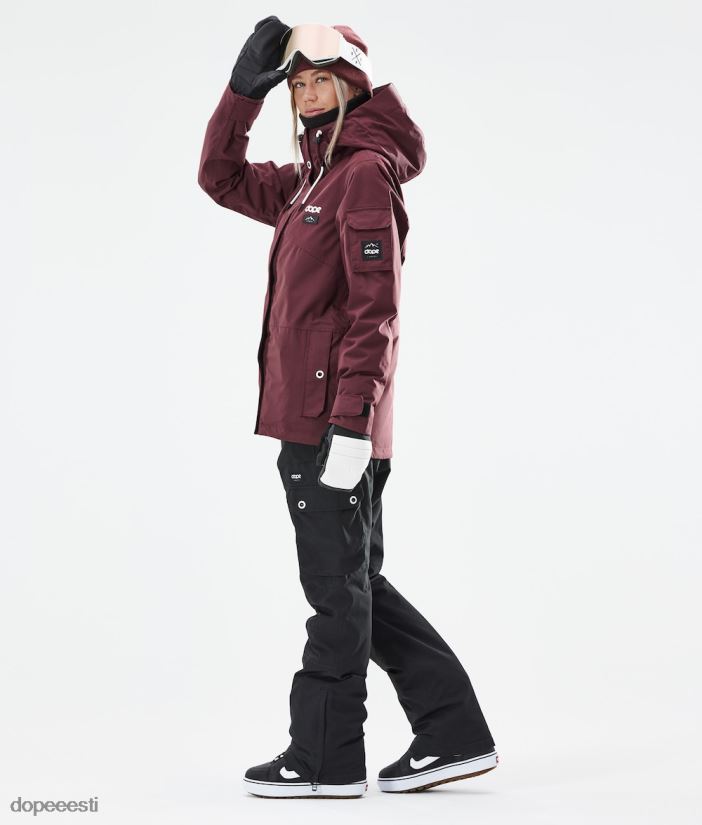 Dope Snow Eesti - naised adept w 2021 lumelaua jope Dope Burgundia B62VTF571