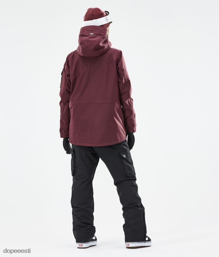 Dope Snow Eesti - naised adept w 2021 lumelaua jope Dope Burgundia B62VTF571