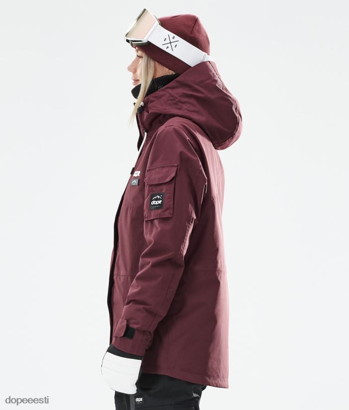 Dope Snow Eesti - naised adept w 2021 lumelaua jope Dope Burgundia B62VTF571