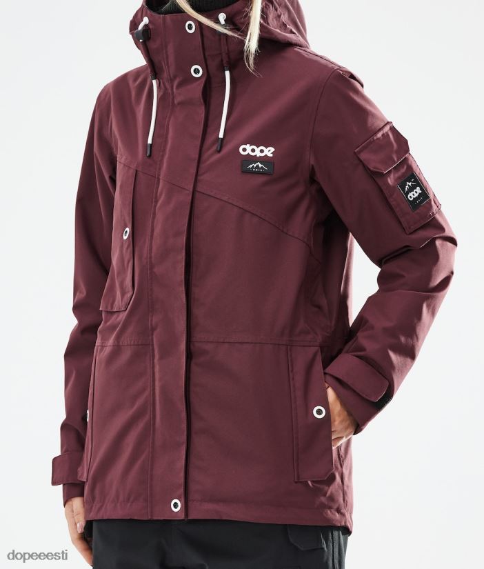 Dope Snow Eesti - naised adept w 2021 lumelaua jope Dope Burgundia B62VTF571