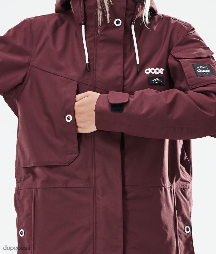 Dope Snow Eesti - naised adept w 2021 lumelaua jope Dope Burgundia B62VTF571
