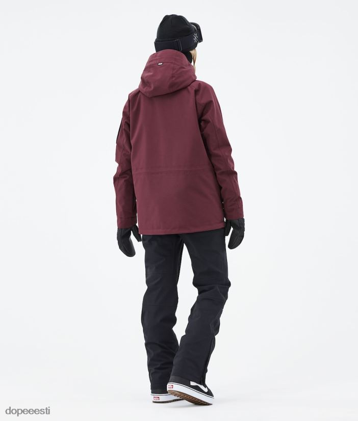 Dope Snow Eesti - naised annok w 2021 lumelaua jope Dope Burgundia B62VTF586