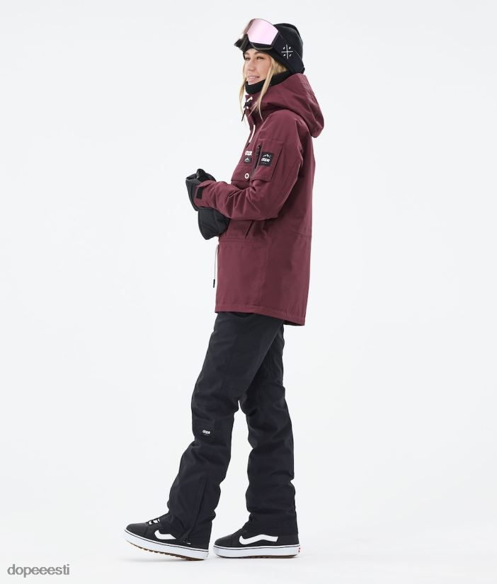 Dope Snow Eesti - naised annok w 2021 lumelaua jope Dope Burgundia B62VTF586