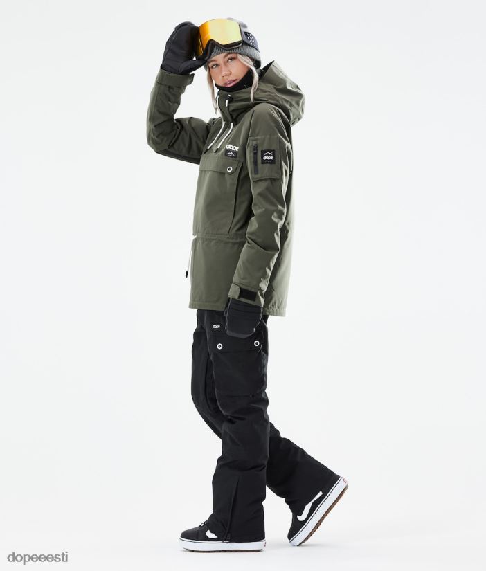 Dope Snow Eesti - naised annok w 2021 lumelaua jope Dope oliiviroheline B62VTF657