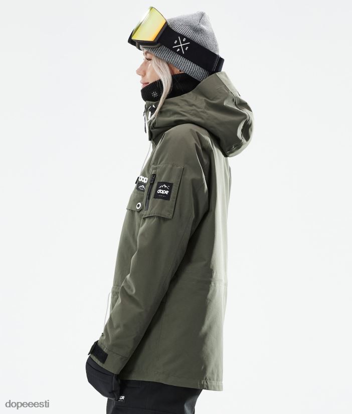 Dope Snow Eesti - naised annok w 2021 lumelaua jope Dope oliiviroheline B62VTF657