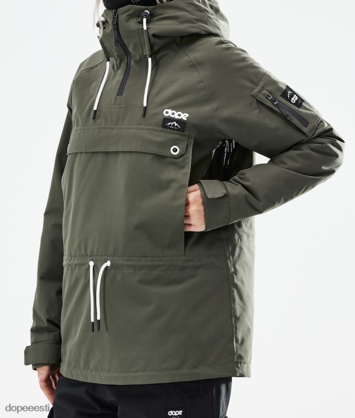 Dope Snow Eesti - naised annok w 2021 lumelaua jope Dope oliiviroheline B62VTF657