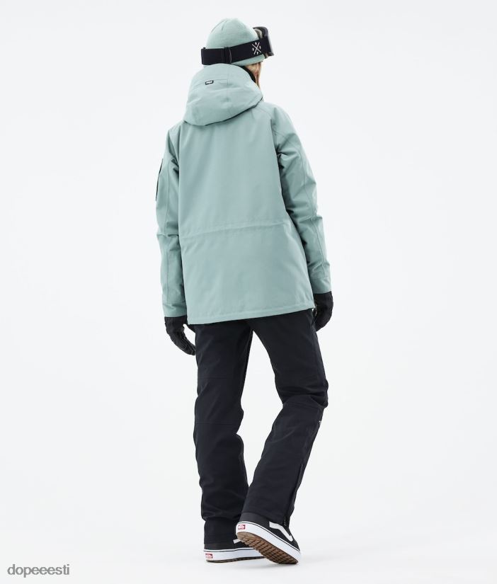 Dope Snow Eesti - naised annok w 2021 lumelaua jope Dope tuhmunud roheline B62VTF541