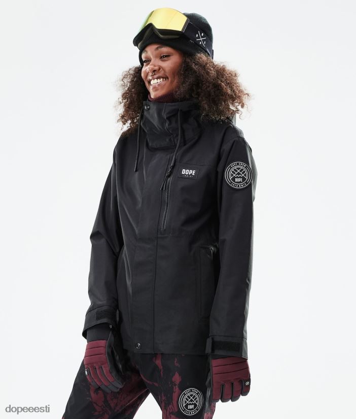 Dope Snow Eesti - naised blizzard w full zip 2021 lumelaua jope Dope must B62VTF662