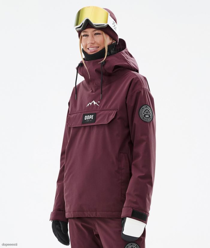 Dope Snow Eesti - naised blizzard w lumelaua jope Dope Burgundia B62VTF540