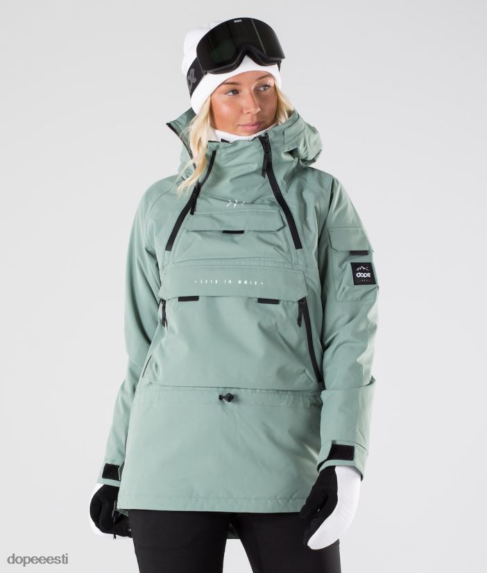 Dope Snow Eesti - naised sarnane 2019. aasta lumelaua jope Dope tuhmunud roheline B62VTF650