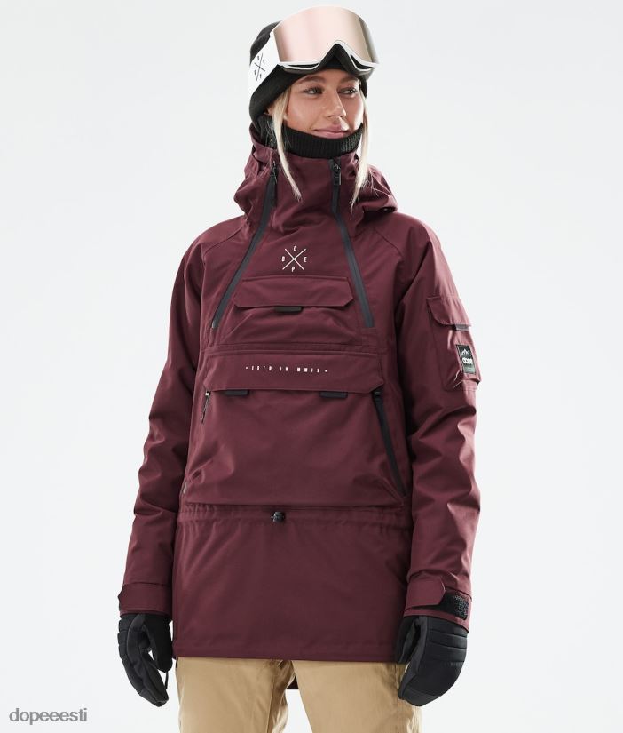 Dope Snow Eesti - naised sarnane w 2021 lumelaua jope Dope Burgundia B62VTF641