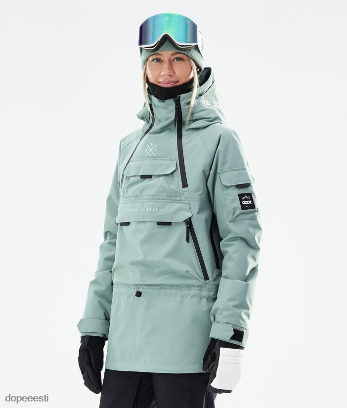 Dope Snow Eesti - naised sarnane w 2021 lumelaua jope Dope tuhmunud roheline B62VTF617
