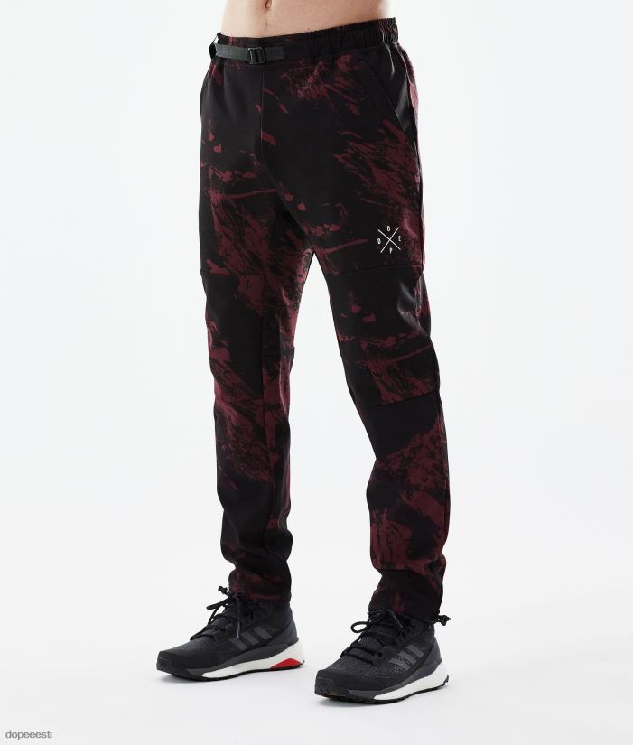 Dope Riided - mehed nomad välipüksid Dope värvige Burgundia B62VTF241