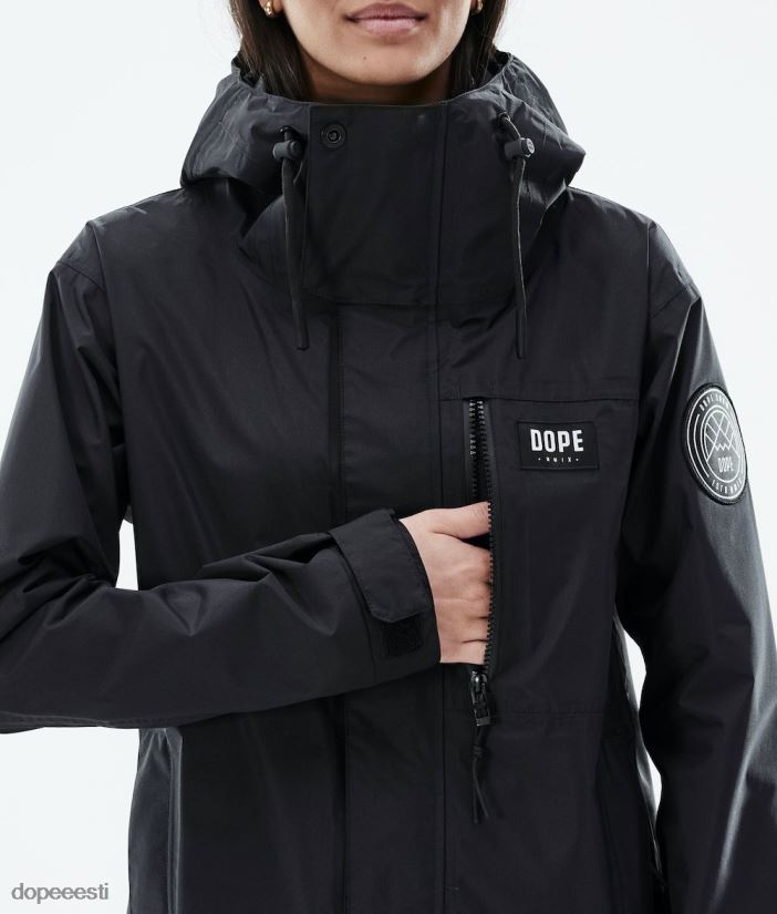 Dope Riided - naised Blizzard light täistõmblukuga välisjope Dope must B62VTF661