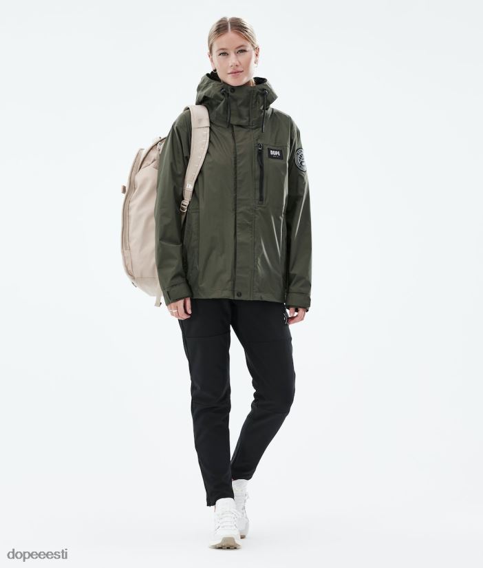 Dope Riided - naised Blizzard light täistõmblukuga välisjope Dope oliiviroheline B62VTF639