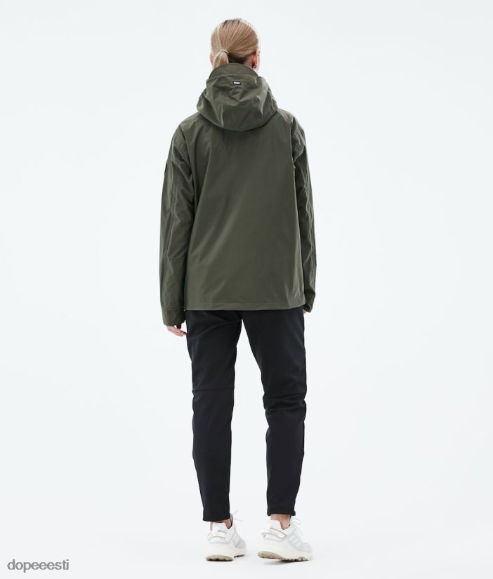 Dope Riided - naised Blizzard light täistõmblukuga välisjope Dope oliiviroheline B62VTF639