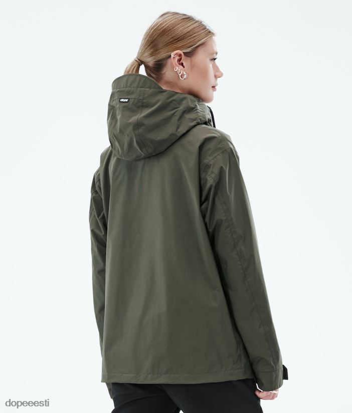 Dope Riided - naised Blizzard light täistõmblukuga välisjope Dope oliiviroheline B62VTF639