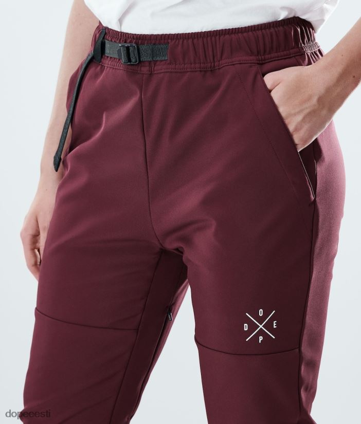 Dope Riided - naised nomad w välipüksid Dope Burgundia B62VTF737