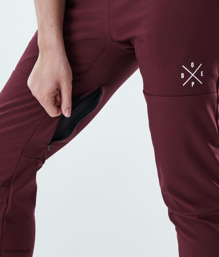 Dope Riided - naised nomad w välipüksid Dope Burgundia B62VTF737