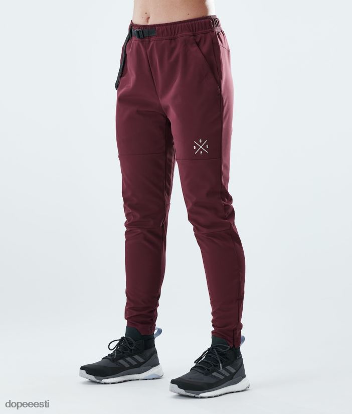 Dope Riided - naised nomad w välipüksid Dope Burgundia B62VTF737