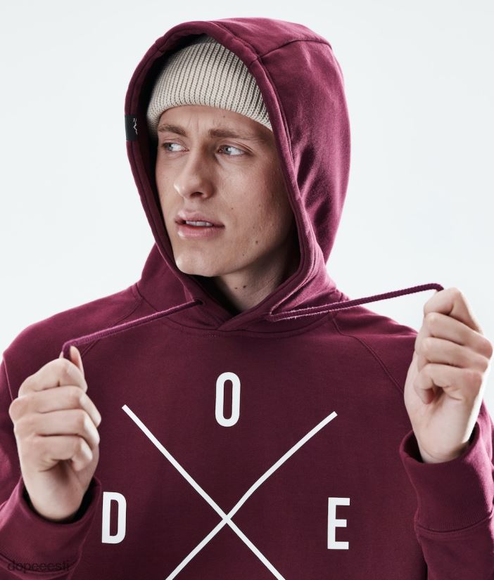 Dope Riided - mehed igapäevane kapuuts Dope 2x-up Burgundia B62VTF297