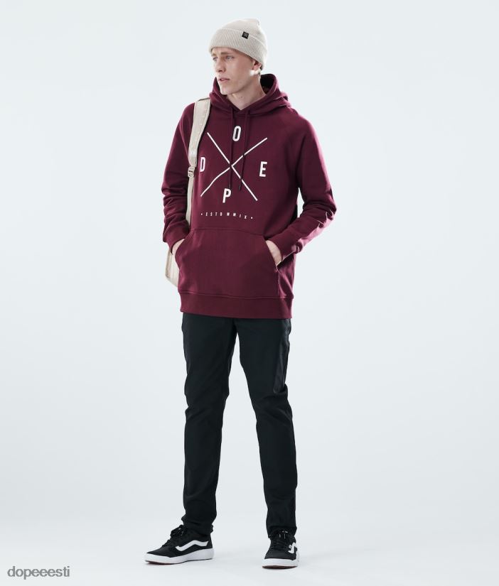 Dope Riided - mehed igapäevane kapuuts Dope 2x-up Burgundia B62VTF297