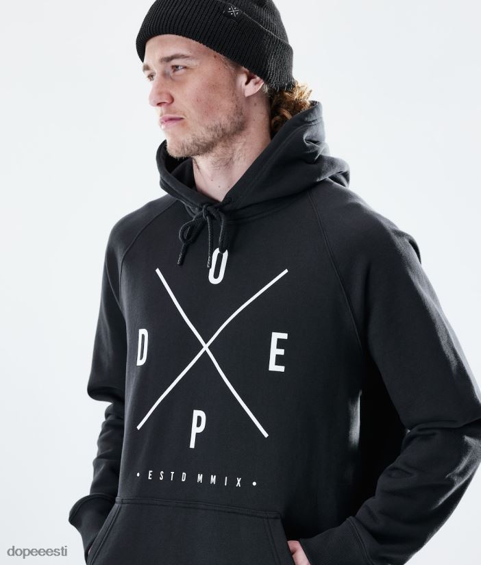 Dope Riided - mehed igapäevane kapuuts Dope 2x-up must B62VTF289